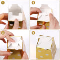 Miniatyrbillede 4 af 5: Guld - Popcorn-æske 120 popcorn-æsker papirpose fødselsdagsfest (s