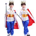 Miniatyrbild 1 av 3: Barnkostym Prins Pojk Kläder Cosplay Kung Pojk Klä Upp Cosplay Dräkt.120cm.STYLE2