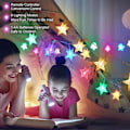 Miniatyrbillede 5 af 5: 25Ft 50LEDs Batteridrevet Stjernelys, 8 Tilstande Varmt Hvidt