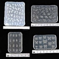 Miniatyrbillede 4 af 5: 3D Neglekunstform med forskellige mønstre Skabelon Udskærings Sticker Stencil Værktøj Forme til Negleentusiaster og Saloner 16