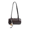 Miniatyrbillede 1 af 5: 2025 Vinterkollektion Dame Cylinder Håndtaske Stilfuld PU Læder Skuldertaske Multifunktionel Crossbody Taske Kaffe Coffee
