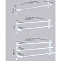 Pikkukuva 5 / 5: 2-kerroksinen 40 cm valkoinen pyyhekuivain seinälle asennettava monitasoinen pyyhekuivain