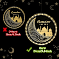 Miniatyrbilde 3 av 4: Eid Ramadan dekorative fe-lys, stjerne-månelys-girlander Ramad