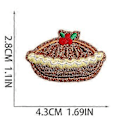 Miniatyrbild 5 av 5: Jul Stryk-på Broderade Märken Sy Applikation Broderade Märken för Jeans Kläder Festival DIY Julklappar Style8