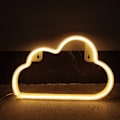 Miniatyrbild 1 av 5: LED-neonljus i molnform - Väggdekoration för jul, födelsedagsfest, barnrum, vardagsrum, bröllopsfest, (varmvit)