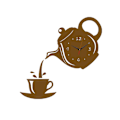 Miniatyrbillede 1 af 5: Vægure Kreativ DIY Akryl Kaffe Kop Tekande 3D Dekorativ