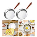 Miniatyrbild 2 av 5: Non-stick Små Stekpannor Rostfritt Stål Platt Botten Kastruller Köksstekpannor Köksredskap Lätt att Rengöra 16cm