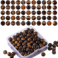 Miniatyrbillede 4 af 4: Lim 8mm naturlige stenperler stenperler DIY perlekit Lithothera
