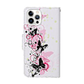 Miniatyrbillede 3 af 5: Farvet Tegne Etui til iPhone 12 Pro Max Four Butterflies