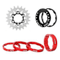 Miniatyrbillede 1 af 5: Frihjul Udskiftning Enkelt Hastighed Svinghjul Høj Styrke Svinghjul Tandhjul Del til Fixed Gear Cykel Holdbar 21T