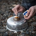 Miniatyrbillede 4 af 5: Udendørs picnic messing alkohol komfur