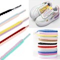 Miniatyrbilde 2 av 5: 5 par med flate skolisser tie dyed (5 farger), 8mm * 1.2m