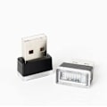 Miniatyrbild 1 av 5: USB-billampor skapar en romantisk atmosfär 1 set 2 blå användbara