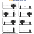 Miniatyrbillede 4 af 5: Gulvguide, Justerbar Skydedørsguide, Gulv Skydedør Tr