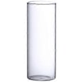 Miniatyrbild 1 av 3: Klar Glasvas Blomvas Minimalistisk Glasvas Cylinderformad Blomvas för Bröllop Vardagsrum Dekorativ Gåva 10x30cm
