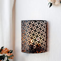 Miniatyrbillede 1 af 5: Batteridrevet lampe 20 cm H væglampe belysning metal rustik wal