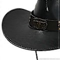 Miniatyrbillede 3 af 5: Cowboy Hat Dame Solbeskyttelseshat til Sceneoptræden Kostume Rekvisitter Shopping (Sort)