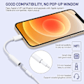 Miniatyrbild 4 av 5: [2-pack] Hörlursadapter för iPhone 13, Apple MFi-certifierad iP