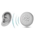 Miniatyrbillede 2 af 5: 1 par læder ørepuder Pude Betræk Ørepuder Udskiftning til Evolve 20 20se 30 30II 40 65 65+ 75 75+ uc ms Headset Sort