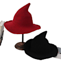 Miniatyrbillede 4 af 5: Strikkede heksehat uld cap fiskerhatte fest xmas gaver til vinter