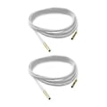 Miniatyrbilde 1 av 5: 2 stk. Mote Langt Tau Halskjede Elegant Krage Choker Halskjede Semsket Sløyfe Halskjede Smykker for Kvinner Jenter White