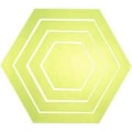 Miniatyrbild 1 av 2: 4 st Lapptäcks Linjal Klar Hexagon Skärlinjal Akryl Sömnadslinjal Sömnadstillbehör