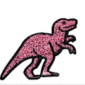 Miniatyrbillede 4 af 5: 14 stk. Børnebroderede Dinosaur-Applikationer til Syning/Strygning
