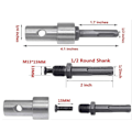Miniatyrbild 4 av 4: Elektrisk Borradapter Auger, 10,4 cm Längd, Nyckelös Borrchuck, R