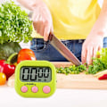 Miniatyrbillede 3 af 5: Stopur, Elektronisk digital køkkentimer med magnetisk bagside og stativ-alarm, minut-sekund-tælling op/nedtælling, stort LCD-display, 1 stk. grøn（Batterier ikke inkluderet）