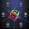 Pikkukuva 4 / 5: QY Toys 3x3 pallovarustekuutio 3x3x3 nopeus ??Magic 3D varustepalapeli Mag