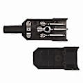 Miniatyrbillede 3 af 5: IEC C14 Hanstik Omloddelig Strømstik 3-benet IEC-C14 Stik Computer Strømkabel Adapter 10A 250V Sort Stik
