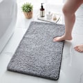 Miniatyrbild 3 av 5: Mikrofiber Shag halkfri badmatta, maskintvättbar golvmatta med mjuk vattenabsorberande mikrofiber för badkar, dusch och badrum