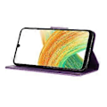Miniatyrbild 4 av 5: Fodral för Samsung Galaxy A05s 4G, Folio PU Läder Fjärilar Blomma Mobilskal Style A