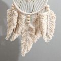 Miniatyrbillede 4 af 5: Stor Boheme Macrame Drømmefanger Vævet Bomulds Macrame Vægdekoration