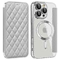 Miniatyrbillede 1 af 5: Magnetisk lædercover til iPhone 16 Pro Max med kortlommer og RFID-blokering Style H