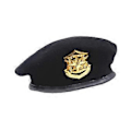 Miniatyrbilde 1 av 5: Sjømannshatt Kostymehatt Vår Høst Beanie Fancy Dress for Voksne Beret Hatt Ullcaps for Maskeradeball Sceneopptreden (Svart)