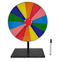 Miniatyrbild 1 av 5: Lyckohjul Roulette Raderbart Återanvändbart Lyckohjul Bordsmodell Pris Hjul Lätt Montering Roulette Hjul 14 squares