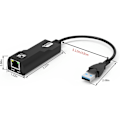 Miniatyrbild 5 av 5: USB Ethernet-adapter, USB 3.0 till RJ45 Ethernet-adapter, 1000 Mbps