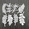 Miniatyrbillede 5 af 5: Grener Blade Metal Skærestencils DIY Scrapbooking Album Papirkort Skabelon Form Prægning Håndværk Dekoration
