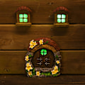 Miniatyrbilde 4 av 5: Brun dekorasjon for trestamme, alvenes hus, alver, feer,