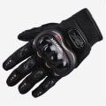 Miniatyrbild 2 av 5: (Stor, svart) Sommarmotorcykelhandskar Mesh Andningsbar Touch Scr