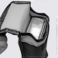 Miniatyrbillede 4 af 5: Beskyttende Flash Pose Opbevaringstaske Universal til Pocket Flash med Todelt Design og Sikker Bæltefastgørelse Sort