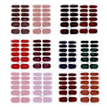 Miniatyrbild 1 av 2: 12 ark Full Wraps Nagelstickers Självhäftande Nagelkonstdekaler Nagelomslag för kvinnor (Inkluderar nagelfil)