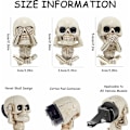 Miniatyrbillede 2 af 5: Bilindretning Duftpind Diffuser, 3stk Skull Trio Statue, Aromaterapi Diffuser, til Hjemmeindretning, Bil, Have (3)