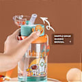 Miniatyrbilde 4 av 5: 700ml Plastikkflaske for Drikking Bærbar Transparent Sport Te Kaffekopp C01 580ML