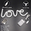 Miniatyrbillede 6 af 7: Elsker neonlys, LED gul neon skilt, giv hende hans Valentinsdag gave, USB/batteridrevet neonlys, Valentinsdag dekoration
