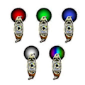 Miniatyrbilde 2 av 5: Fiskesluk LED Nattlys Glødende Lampe Fiske Fiskeøye Tiltrekkende Lys Skjeer Agn Undervanns Øyeform Blinklys farge color