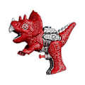 Miniatyrbild 4 av 5: Unik Vattenpistol, Vattenspel för Pool Strand Pool Trädgård Triceratops Red