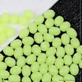 Miniatyrbilde 5 av 5: 100 stk. Ovale Fiske Lokkemidler Fiskeperler Harde Flytende Havfiskeredskaper Hvite