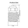 Miniatyrbillede 3 af 5: Bimetallisk Dyse Avanceret Varmebestandig Hærdet Ståldyse 0.2/0.4/0.6/0.8mm Til ABS TPU Og Flere Filamenttyper 0.4mm 0.4mm